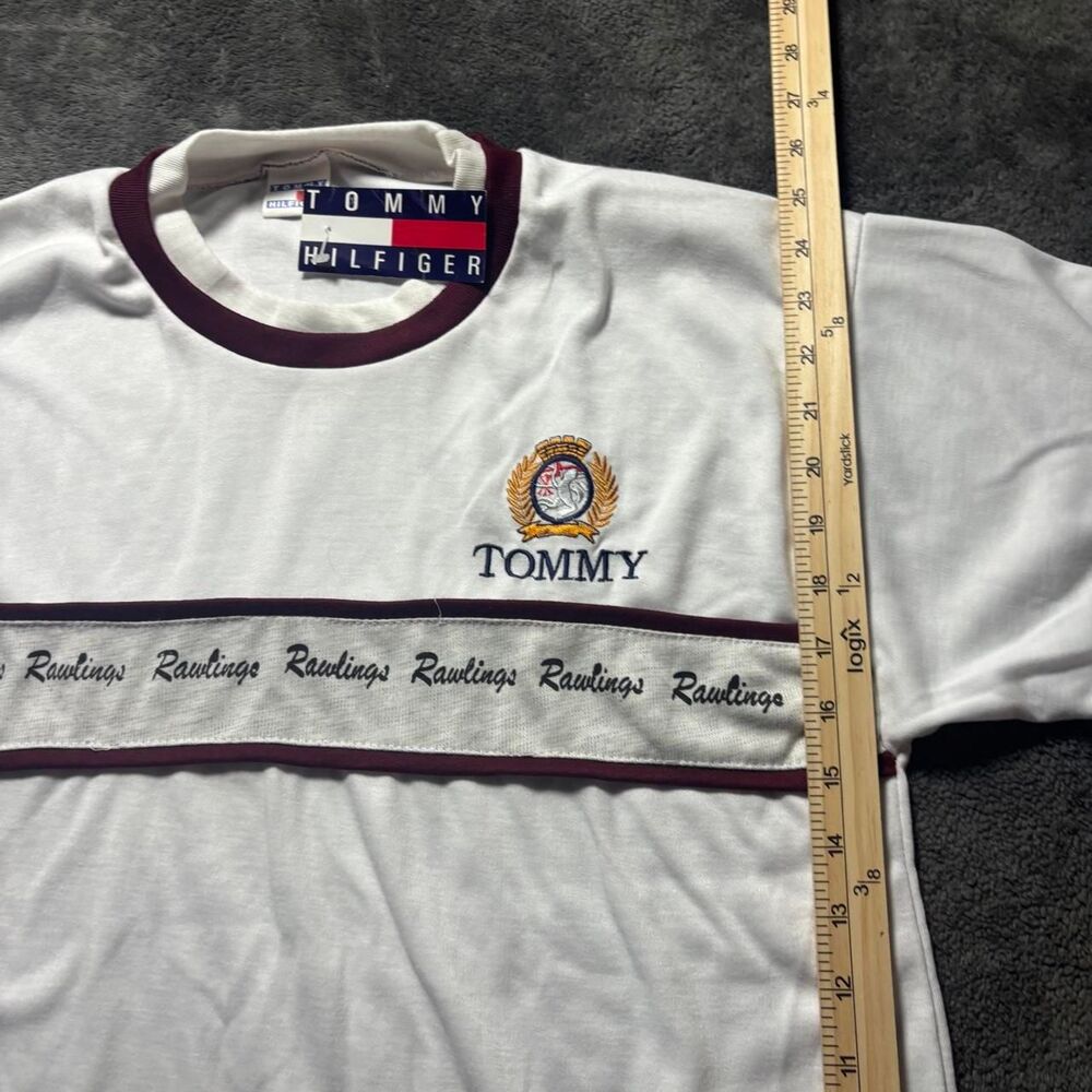 Tommy Hilfiger T-Shirt Men’s Medium White NWT Vintage 80s - Picture 5 of 5